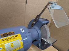 Adjustable 7in Bench Grinder Eye Shield Kit (Baldor & Others)