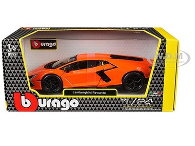 LAMBORGHINI REVUELTO ORANGE 1/24 DIECAST MODEL CAR BY BBURAGO