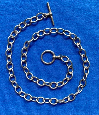 925 Sterling Silber 7 mm große Gliederkette 18 Zoll 28 Gramm