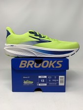 Men's Brooks Ghost 17, Acid Lime/Navy/White, 13 D Medium US