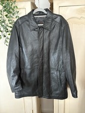 Wallace Sacks Size L Black Men’s 100% Leather Jacket
