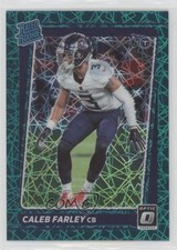 2021 Panini Donruss Optic Rated Rookie Green Velocity Prizm Caleb Farley 2l4