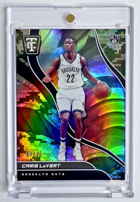 Chris LeVert 2017-18 Panini Totally Certified CAMO PARALLEL #29 Nets #'d /25 🔥