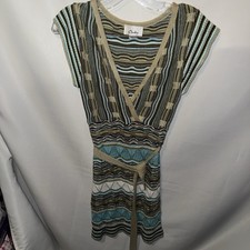 Women’s Chelsey Knit Sweater Dress Belted Size small