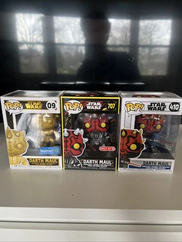 Funko Pop! Vinyl Star Wars Darth Maul Lot Of 3 #410 #707 #09