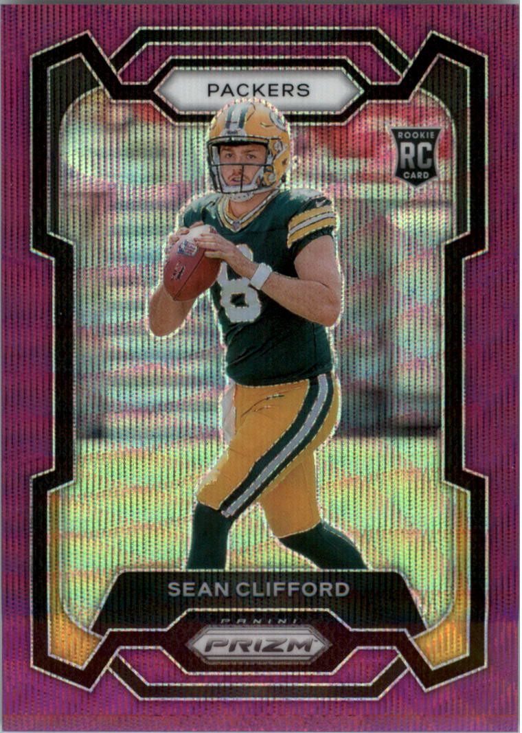 2023 Panini Prizm Prizms Purple Wave #338 Sean Clifford /99 - NM-MT