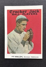 1977 Dover Classic Baseball Cards Reprints - Ed Walsh 1915 Cracker Jack
