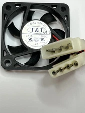 MW-5210M12C, T&T 50mm x 10mm 12V DC Cooling Fan with PC Power Cable ~ 9 CFM