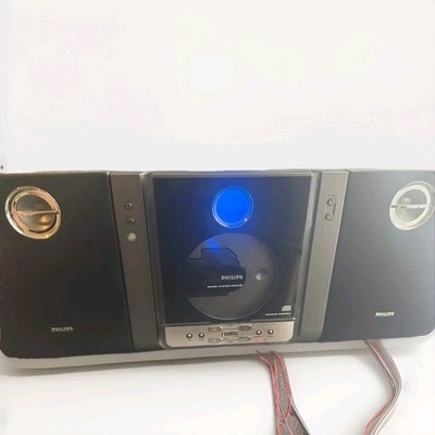 PHILIPS Micro System MC235B Music FM/AM CD Player-Black In Box -Rare Used 