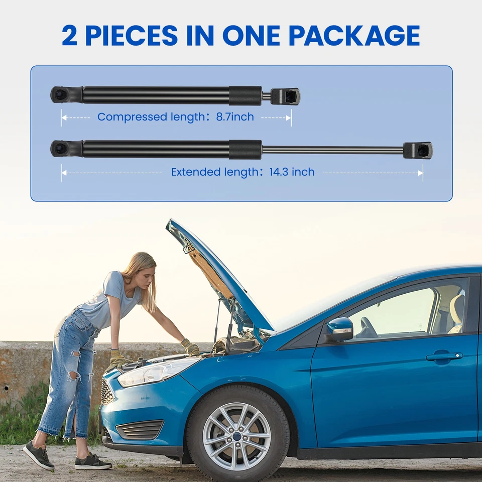 Qty(2) Front Hood Lift Supports Shock Struts for 2015-2017 Hyundai Sonata 941221 Foto 4 de 4
