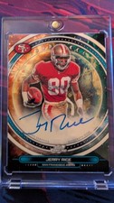 Marketplace image: 2025 Topps Cosmic Chrome Jerry Rice Equinox Auto SuperFractor 1/1 49ers EQA-JR