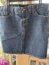 Gap 1969 Limited Edition Blue Denim Jean Straight Cotton Skirt 14