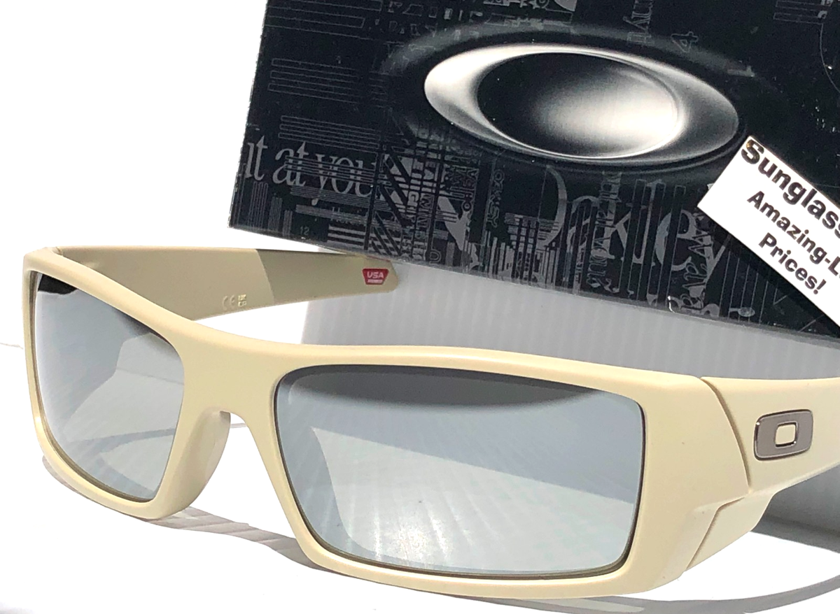Oakley GASCAN Matte Sand Tan POLARIZED Galaxy Chrome Mirror