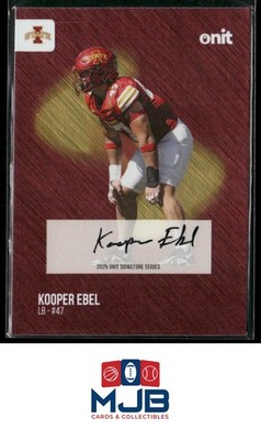 2025 ONIT Athlete Iowa State Cyclones Kooper Ebel Signatures Auto #S-6