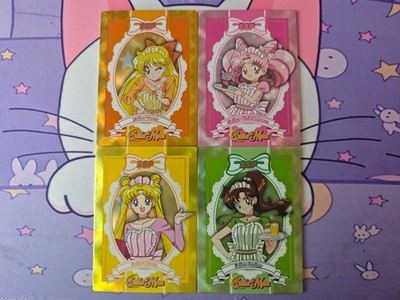 Sailor Moon Sammelkarten Trading Cards 4 Stück Fanmade A14
