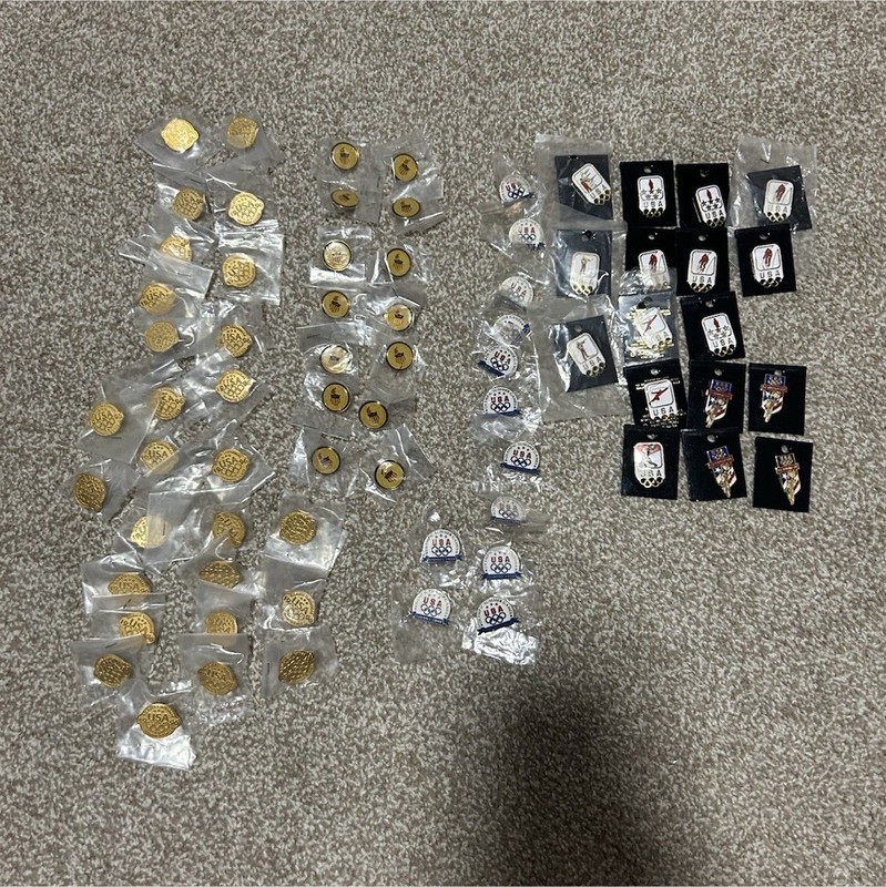 USA Olympic Pins Mixed Lot USOC Olympic Rings Enamel Sydney 2000 Atlanta 1996