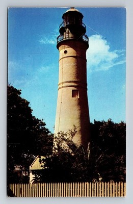 Key West FL-Florida Light House Vintage Postcard Standard Postal Post Card View