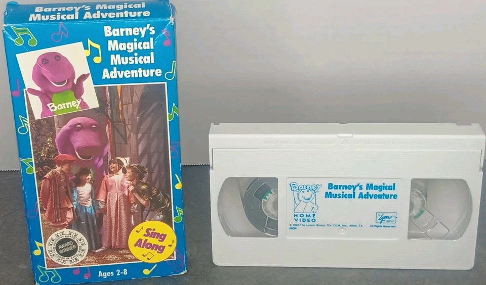 Barney & Friends Magical Musical Adventure VHS 1992 Video Tape Kids Songs Rare Foto 3 de 4