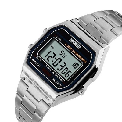 SKMEI 1123 Men s Digital Watch Stainless Steel LED Display 3