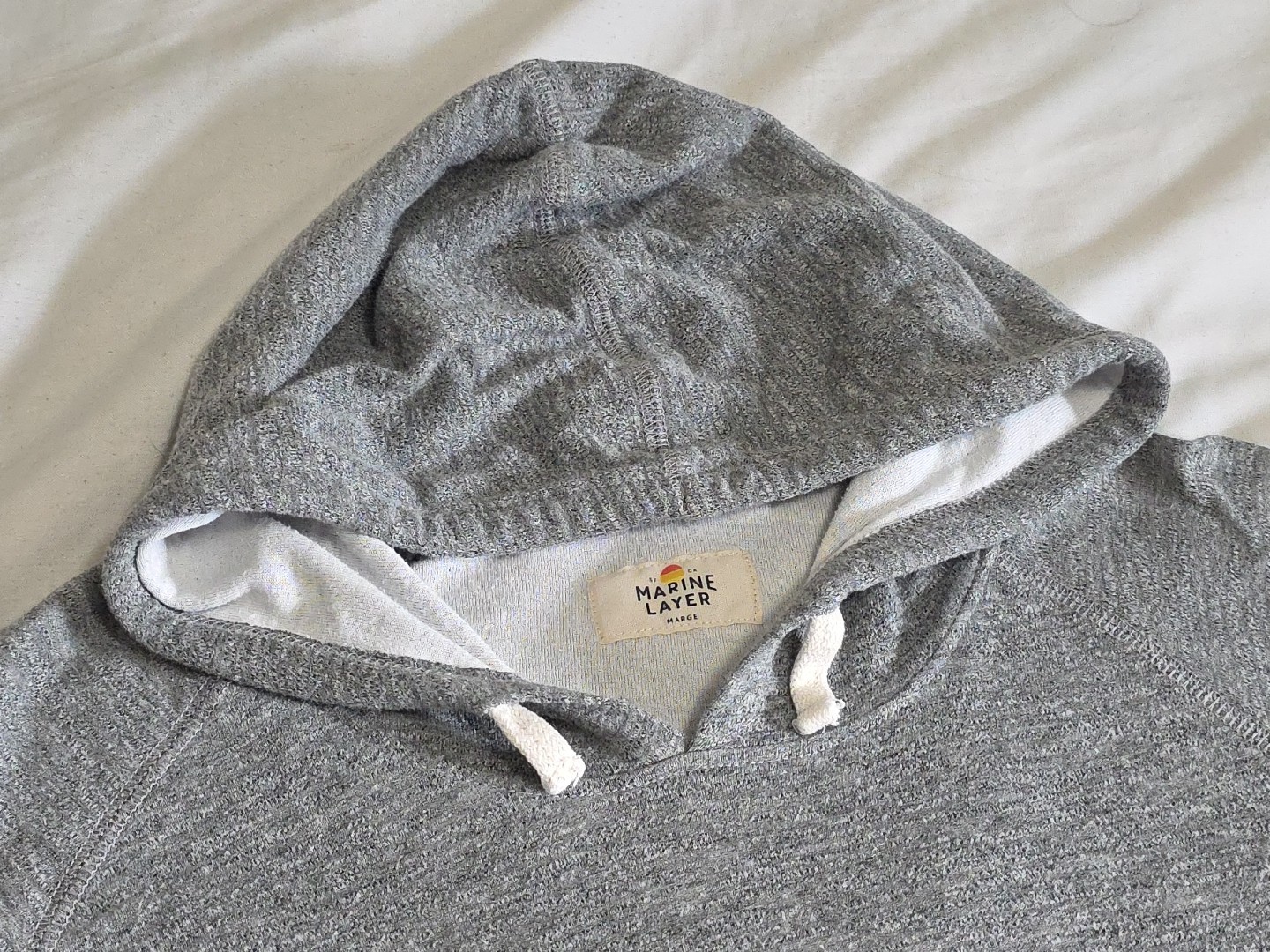 Marine Layer Lightweight Pullover Light Heather G… - image 7