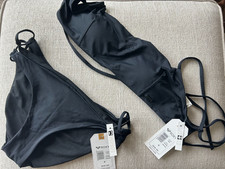 Black Roxy Bikini NWT Top  Bottom Medium M
