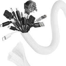 1M 3M 5M Cable Tidy Sleeves Wire Covers for Computer, TV, Home, Office UK