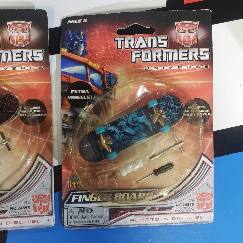 Transformers Universe Optimus Prime Megatron Fingerboard Set Of 2 New MOC r - Image 3 of 4