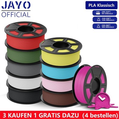 JAYO 1,1KG PLA Klassisch Filament 1,75mm 600mm/s 3D Drucker Filament Neu PLA