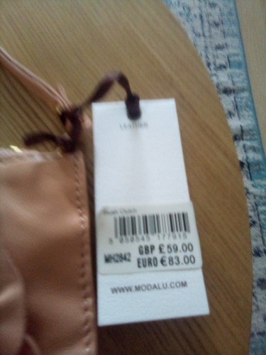 Modalu London Blush Clutch Ladies Bag Bnwt L 10inc H 6inc - Picture 3 of 12