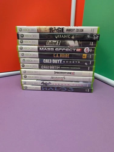 XBOX 360 GAME LOT - Halo 3, Fallout 3, Quake 4 Bonus Disc w/ Quake II, CIB