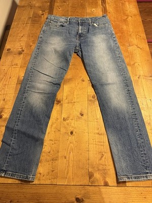 Levis 502 Regular Taper Mens Jeans 32x32 Medium Wash Blue Denim