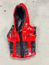 PB-ARS-VEST  1 12 Red Leather Vest for Mezco one 12 Arsenal  No Figure