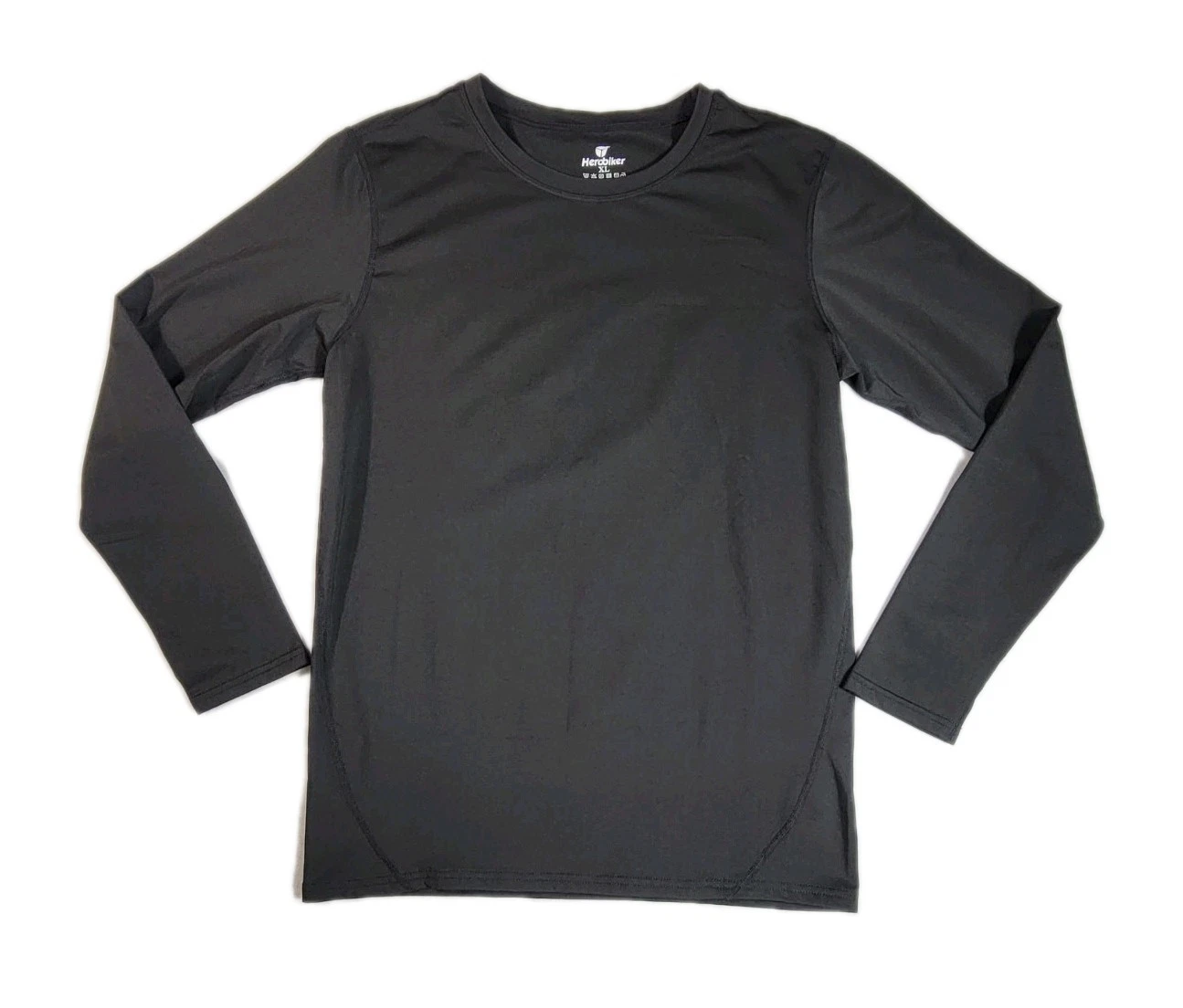Herobiker Ultra Soft Base Layer Top Long Sleeve Shirt Womens Size XL Black