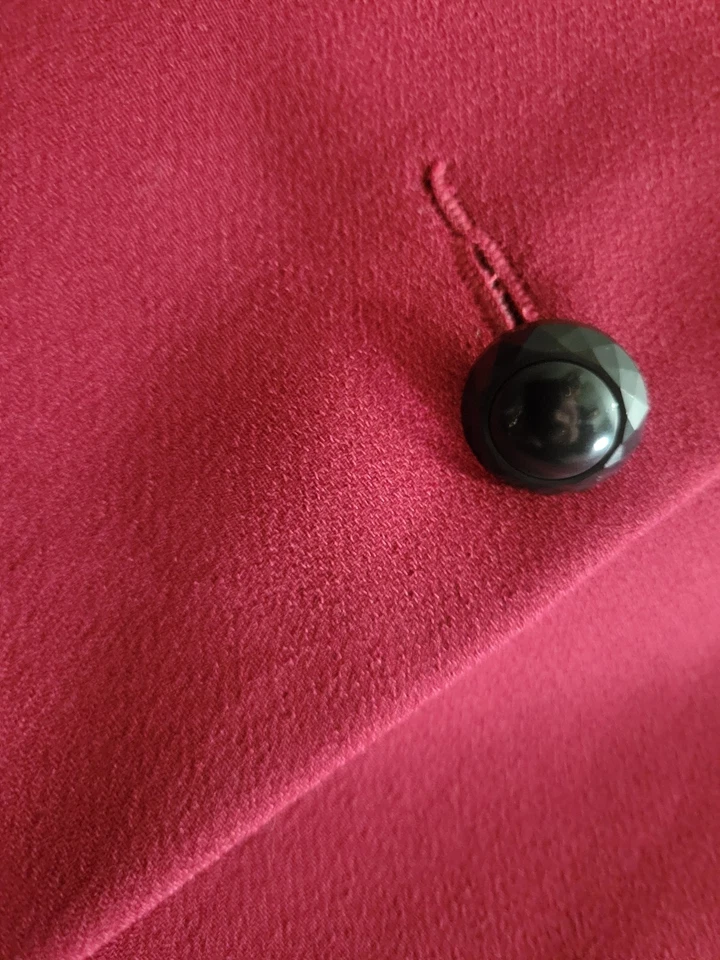 Blazer Koret Vintage Mujer 10 Granate Carrera Oficina Brillante Retro Academia Foto 4 de 4