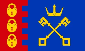 Willenhall Flag Self Adhesive Vinyl Sticker