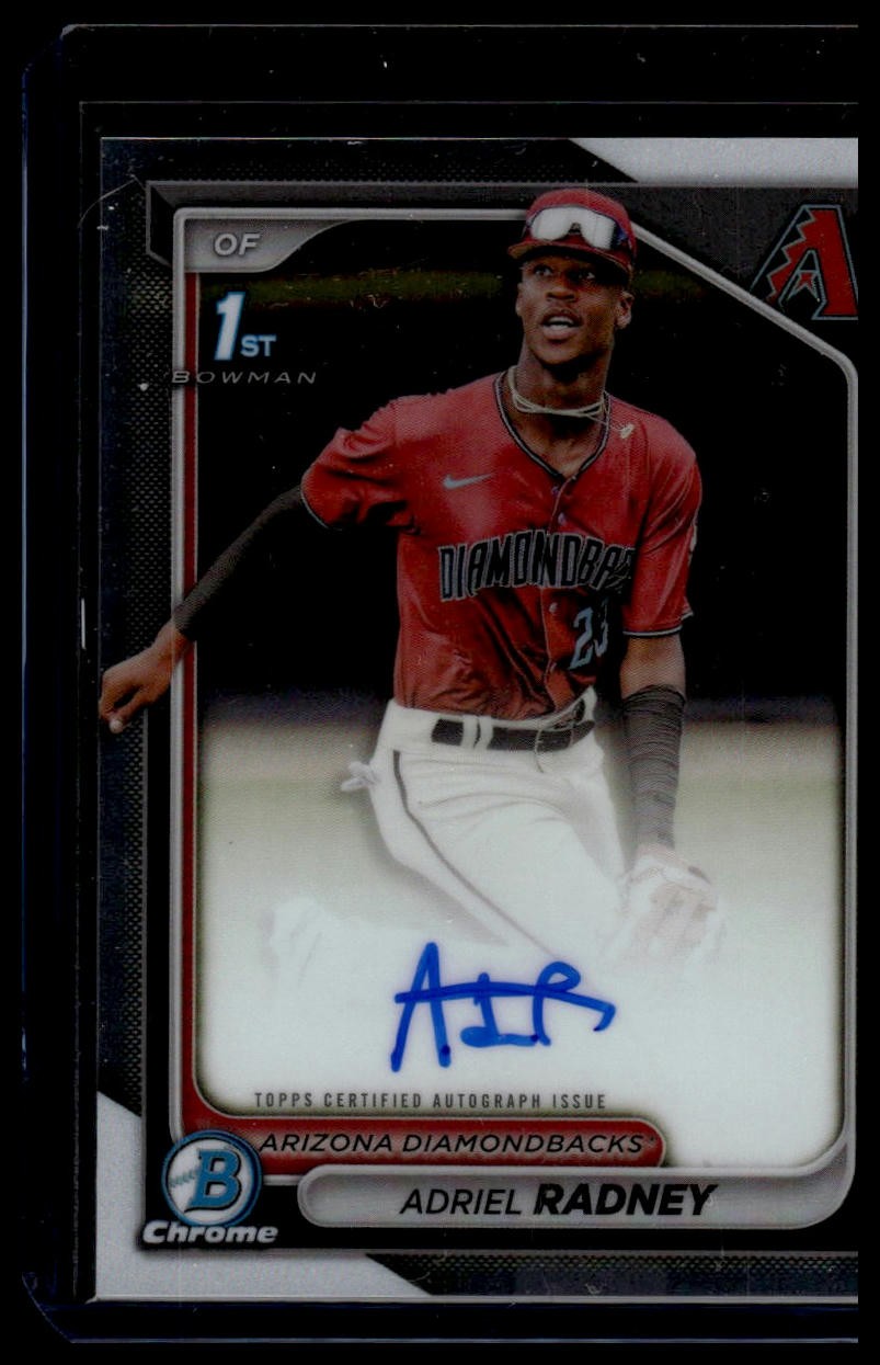 2024 Bowman Chrome #CPA-AR Adriel Radney Prospect Autographs