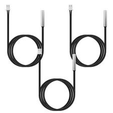 3PCS 3M Temperature Sensor Probe 10K, B3950 NTC Thermistor Sensor Probe, High Se