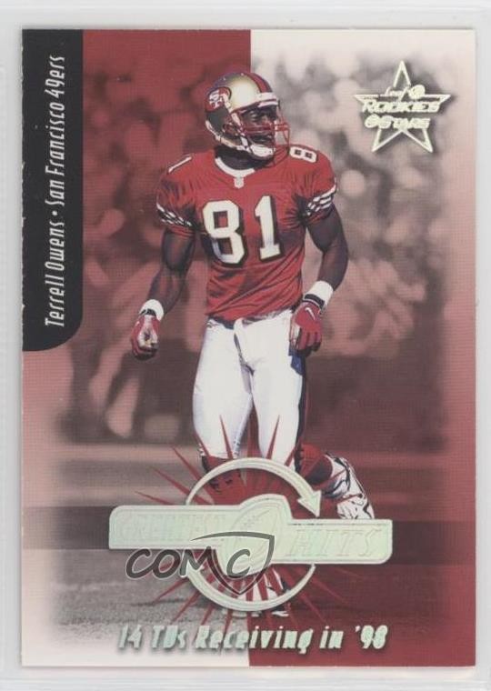 1999 Leaf Rookies & Stars Greatest Hits 474/2500 Terrell Owens #GH-18 HOF 06bg