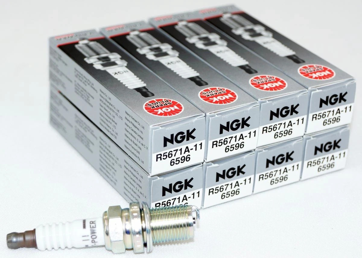NGK 6596 R5671A-11 V-Power Racing Spark Plugs for C53CX C53C C53 AR3931 Set of 8