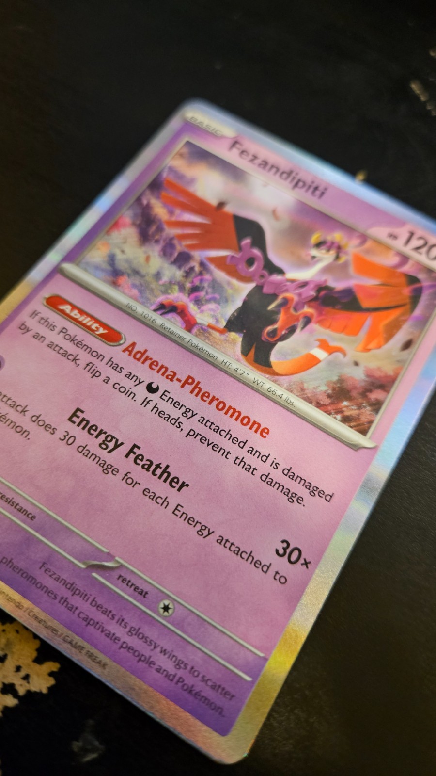 Fezandipiti 96/167 Holo Pokemon card