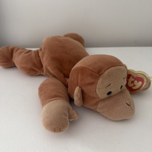 Ty Pillow Pals Brown Monkey SWINGER  Plush Vintage 1997 13"