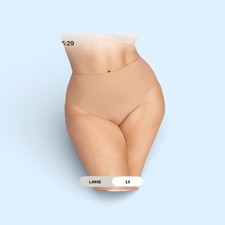 Honeylove Crossover Brief Shapewear High Waisted Sand Beige Sand set of 2 XL