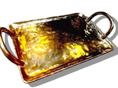 Seletti Tablett Finger Gold Porzellan SELTEN GEBRAUCHT