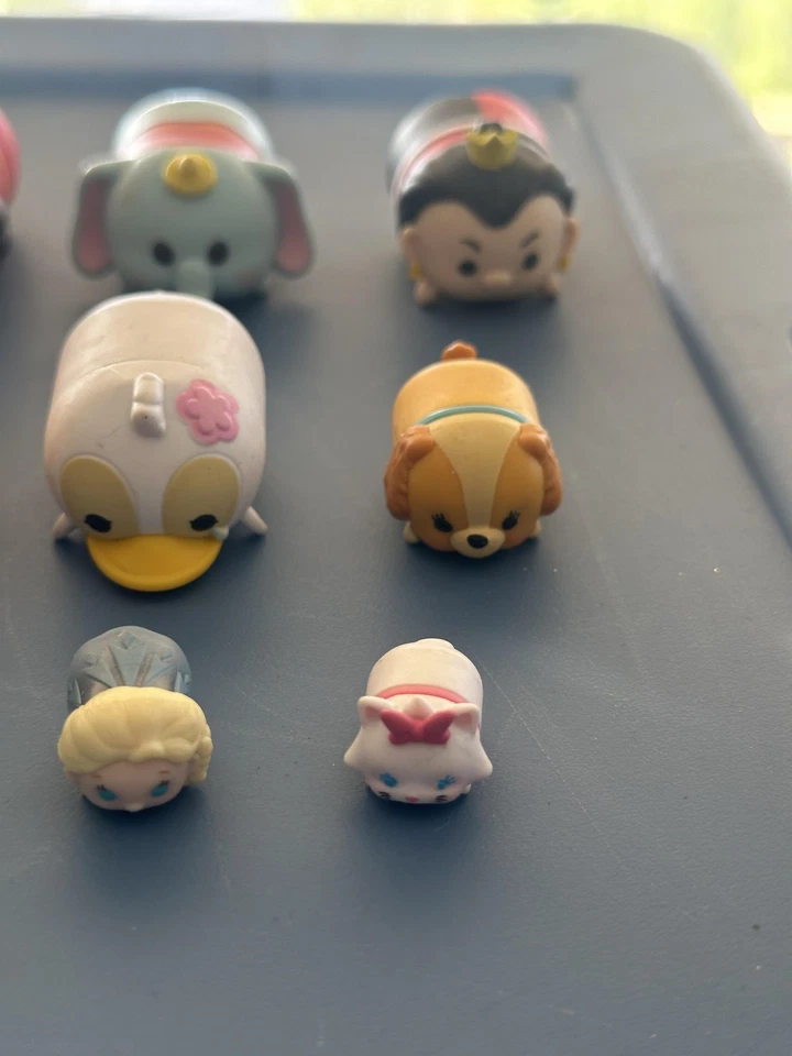Disney Tsum Tsum Stackable Vinyl Figures Lot of 12 Ariel Dumbo Elsa Baymax Hook - Image 4 of 4