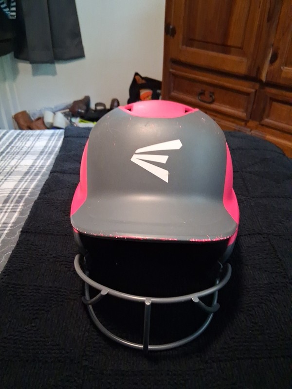 Easton Ghost Batting Helmet with Mask Fastpitch Softball -M/L 6 5/8"-7 1/4 Pink