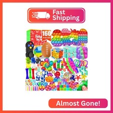Fidget Toys, 160 Pack Party Favors for Kids 8-12 4-8, Sensory Toys Bulk Autism A