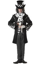 Brand New Dark Mad Hatter Alice In Wonderland Adult Costume