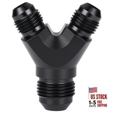 8AN to 6AN 6AN Male Y Block Fitting Splitter Adapter Union 8AN to 2 x 6AN