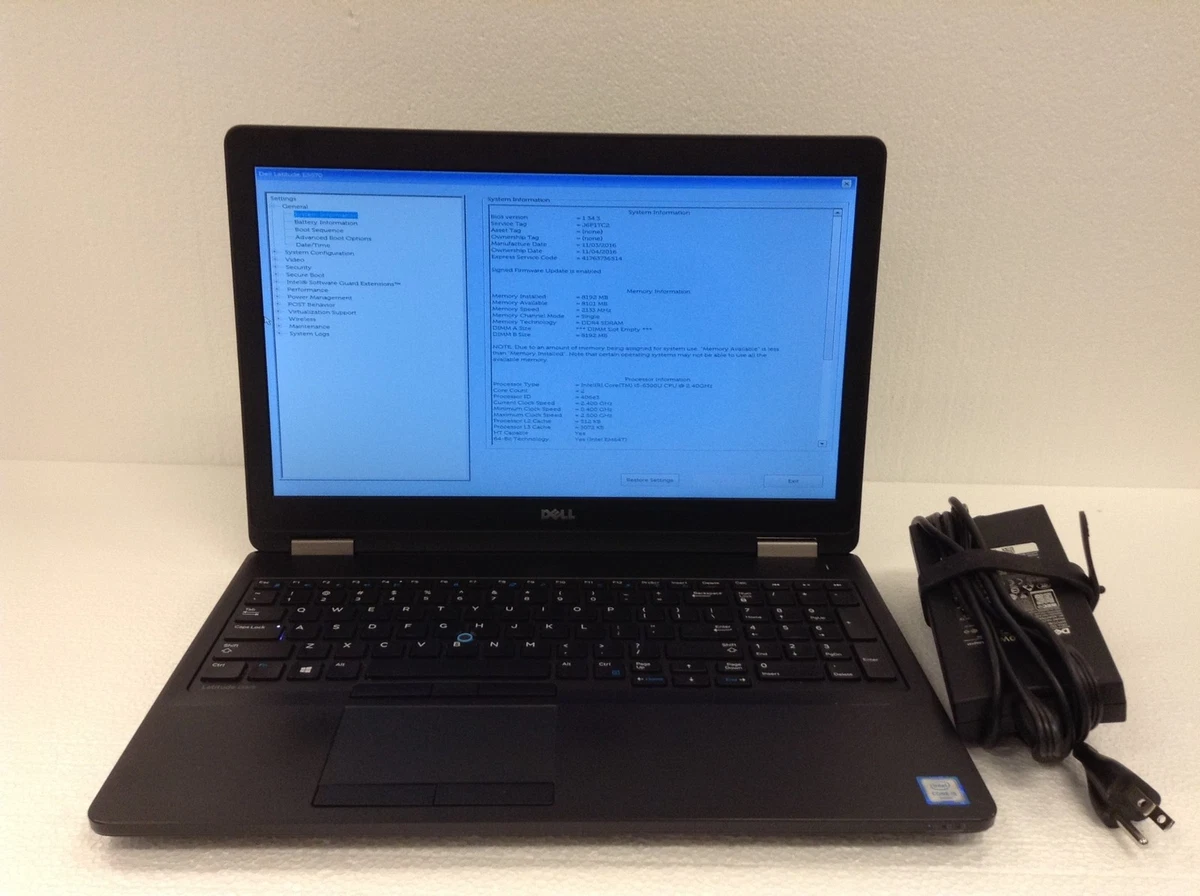 Windowsノート本体 DELL Latitude E5570 Corei5 16GB 512GB Dell Latitude E5570 Ssd de 8 GB 256 GB 15,6 Core I5 Intel de 6ta