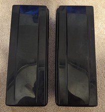 Pair Vintage Fellowes Alpha Cassette Storage Boxes